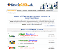 Tablet Screenshot of dobrepozicky.sk